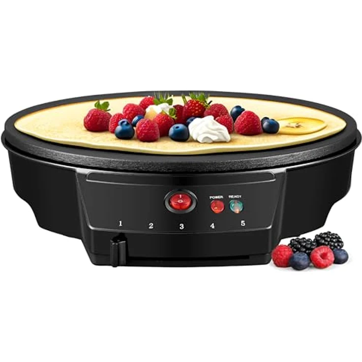STEINBORG Crêpesmaker SB-2230, 1000 W, Ø 30 cm, Antihaftbeschichtung, Cool-Touch-Griff, Regelbarer Temperaturcontroller – Bild 1