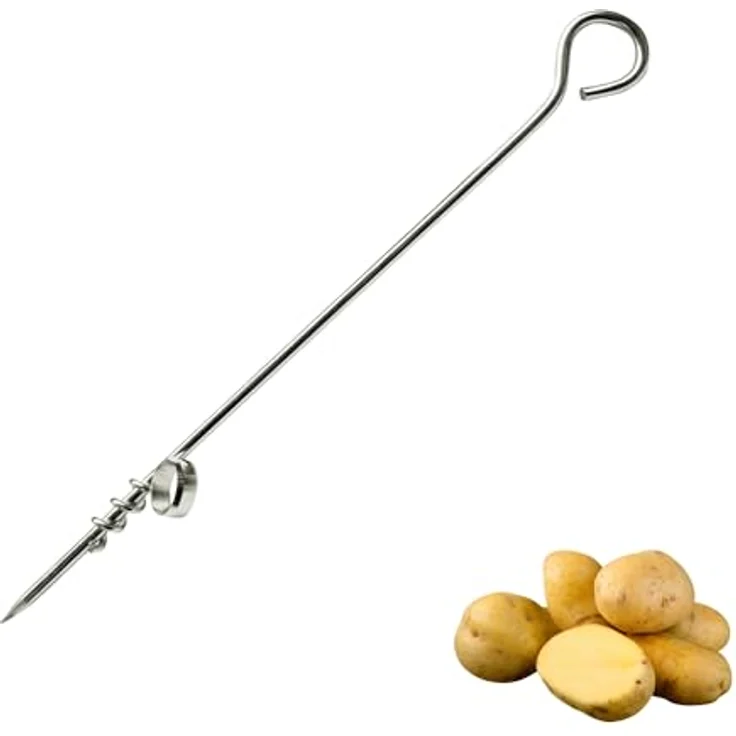 Westmark Kartoffelspiralschneider Spiro, rostfreier Edelstahl, 24,3 cm, Silber, spülmaschinengeeignet, für dekorative Spiralen – Bild 1
