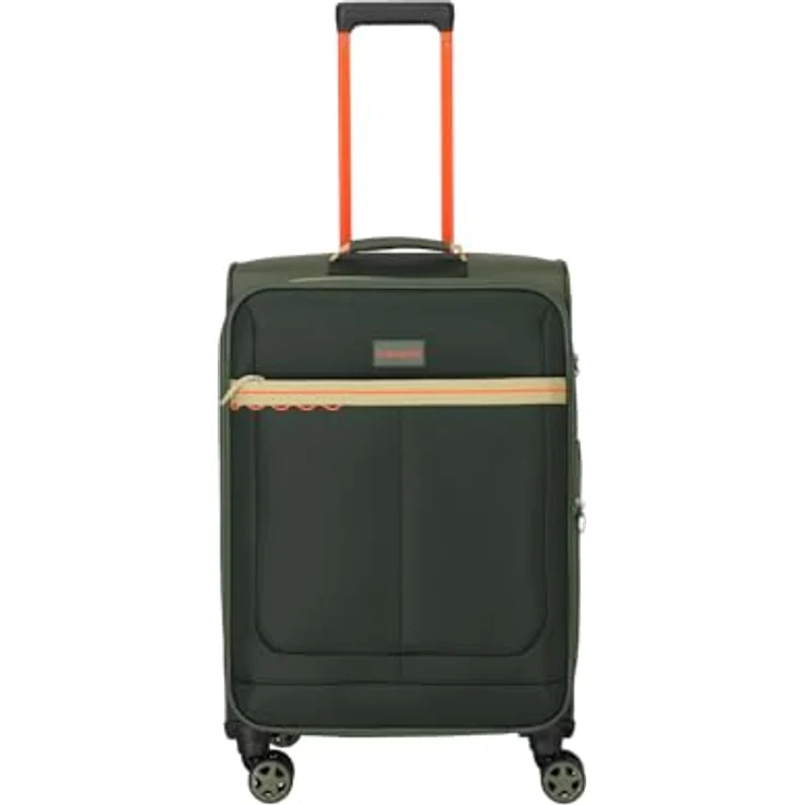 Travelite Weichschalenkoffer Color Craze M, mittelgroßer Reisekoffer mit TSA Kombinationsschloss, Dehnfalte, 4 Doppelrollen, 43 x 66 x 28/32 cm, 3,0 kg, 61–66 L – Bild 2