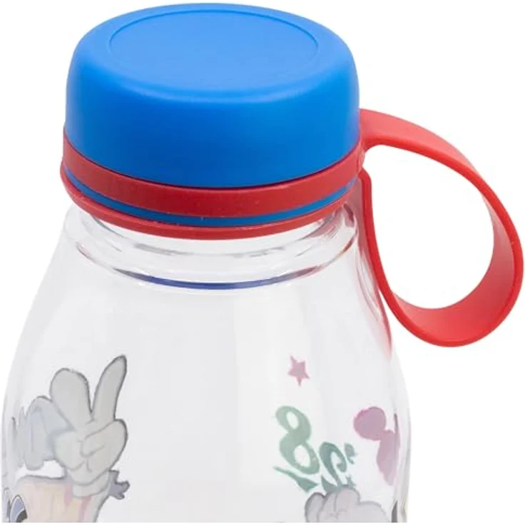 Disney Mickey Mouse Trinkflasche, 650 ml Ecozen Wasserflasche mit Trageschlaufe, mehrfarbig für Schule, Sport und Ausflüge – Bild 4