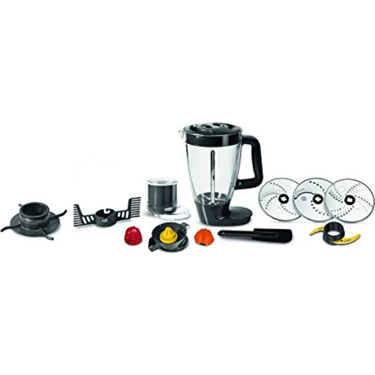 MOULINEX Robot de Cozinha FP825E10, Küchenmaschine mit Tastenfunktion und variabler Geschwindigkeit, Zitruspresse - Moulinex – Bild 2