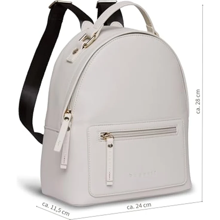 bugatti Ella City Rucksack, 28 cm, 100% Polyurethan, Farbe weiss, kompaktes Design – Bild 2