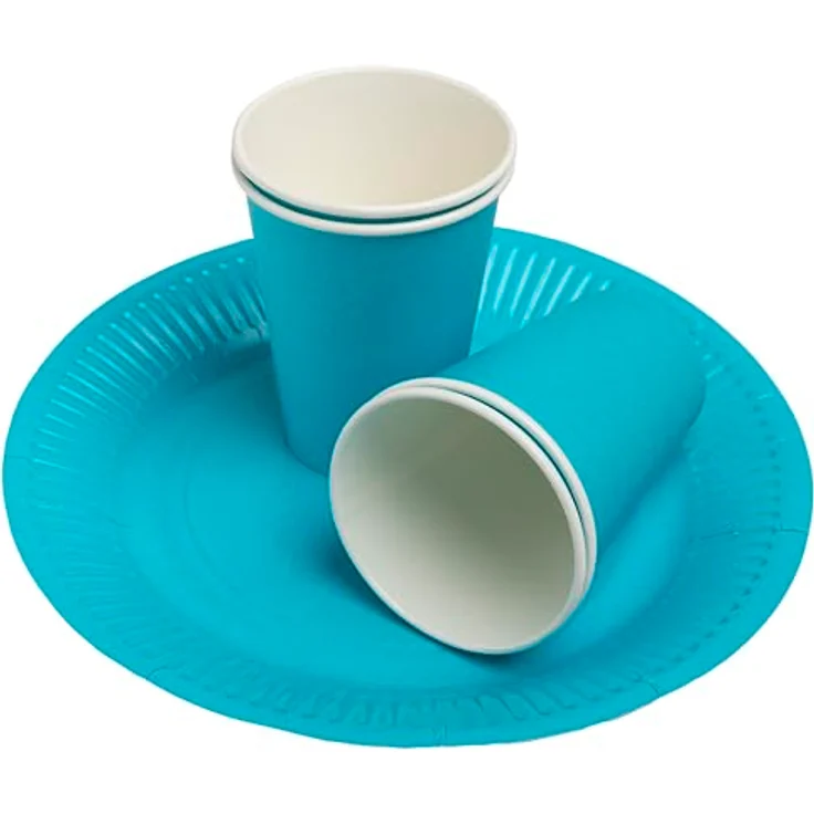 WHEN 21 Pro Tischdecke 89116i, 15 Becher, 20 cl, Karton, Türkis, FSC-zertifiziert – Bild 2