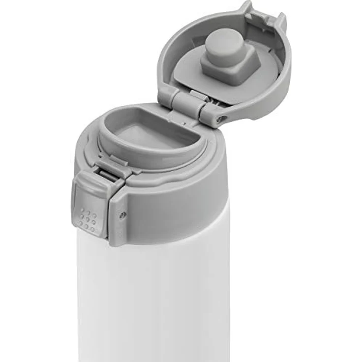 ZWILLING Thermo Thermoflasche, Reisebecher, Doppelwandisolierung, Sicherheitsverschluss, 450 ml, Höhe: 22,8 cm, Weiß – Bild 2