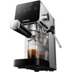Xiaomi Halbautomatische Espressomaschine BHR9798EU, 20-Bar-Pumpe, Edelstahl, kompakte Bauweise mit Touchscreen und integriertem Tassenwärmer, grau/silber
