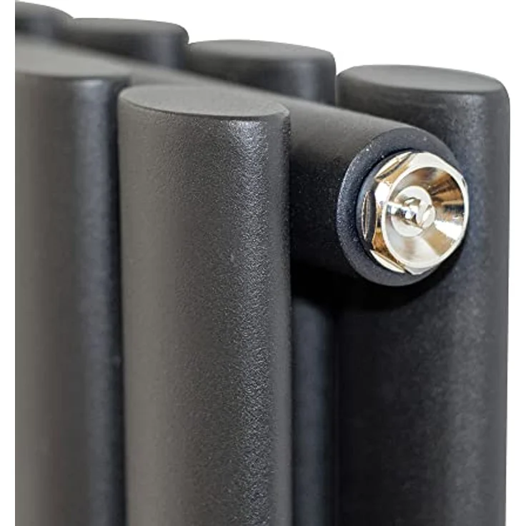 Belrad Paneel Heizkörper Vertikal Doppellagig Schwarz Matt 1800x590 (HxB) 2050W - Hochwertige Stahlkonstruktion, EU-Norm EN442 & CE2019, Schwarz-matt, Platzsparendes Design – Bild 4