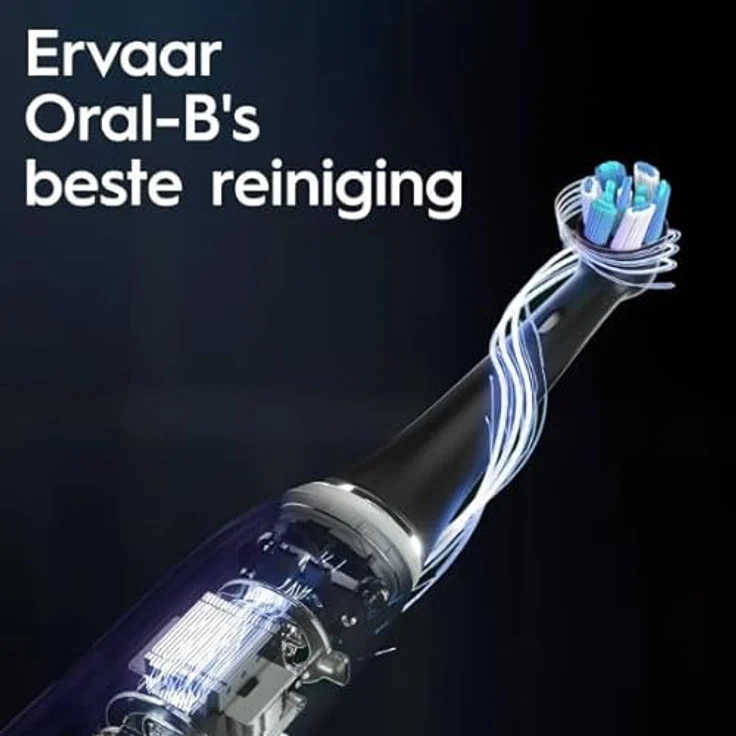 Oral-B iO 10 Special Edition, elektrische Zahnbürste, schwarz, 1 Bürste, 1 Reiseetui Ladegerät – Bild 3