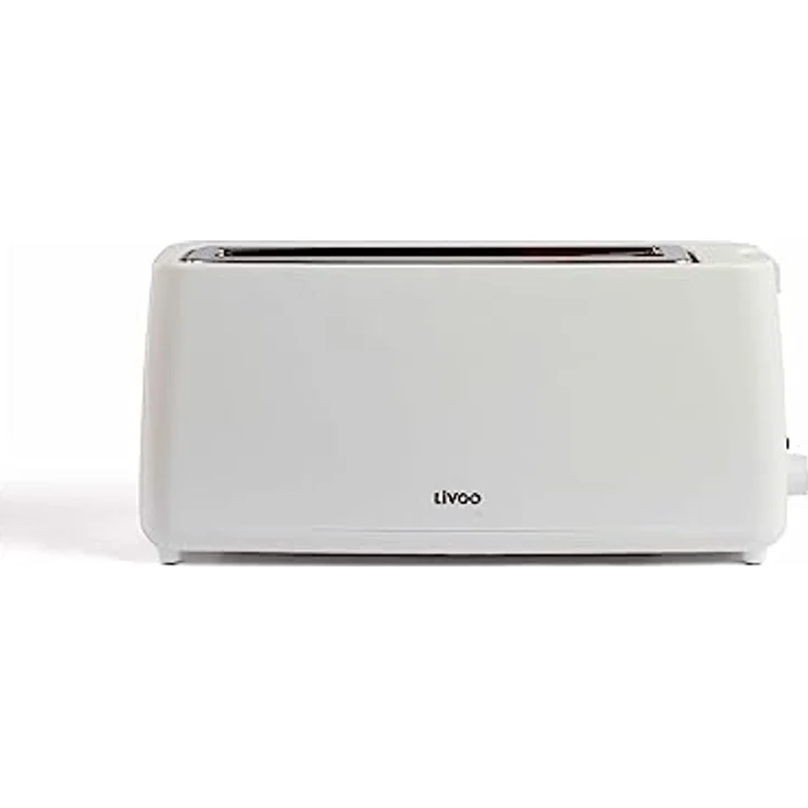 LIVOO Breit-Schlitz Toaster Toastgerät breiter Schlitz DOD168W weiß – Bild 2