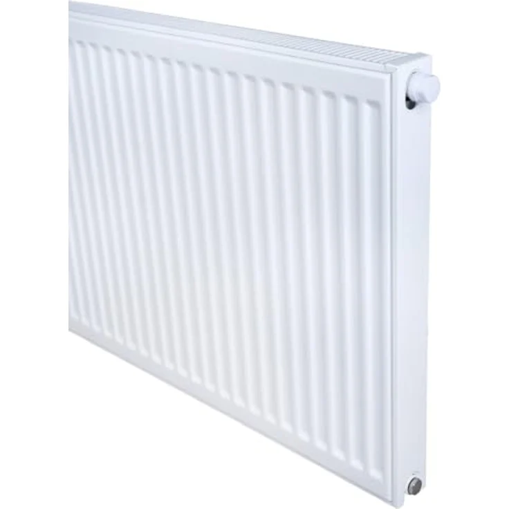 Belrad® Heizkörper Typ 21, flacher Universalheizkörper mit 6 Anschlüssen, energiesparend, Wandmontagefähig, weiß 500x800 mm – Bild 2
