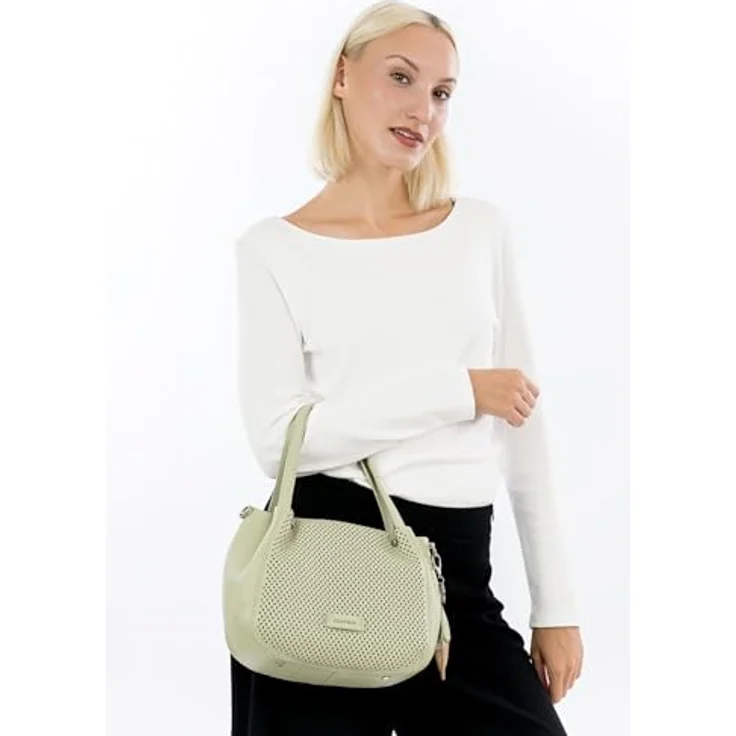 SURI FREY Shopper SFY Cilly, Uni-Design mit abnehmbarem Umhängeriemen und Reißverschluss, schwarz – Bild 3