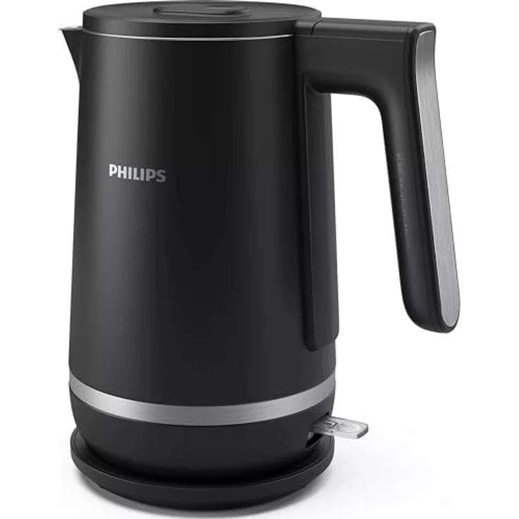 Philips HD9395/90 electric kettle, Wasserkocher, Schwarz - Doppelwandig, Edelstahl Topfeinsatz, Tassenanzeige – Bild 3
