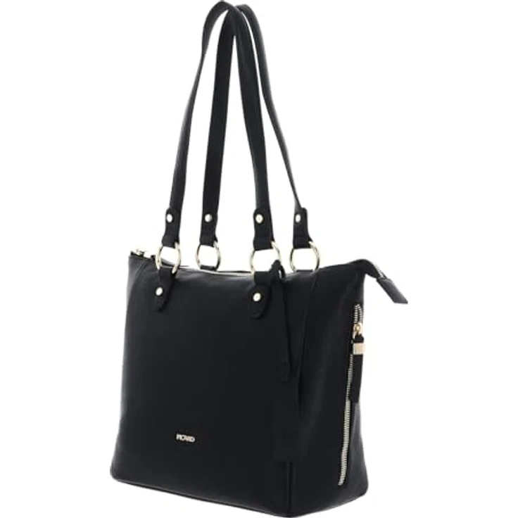 Picard Java Shopper, Ledertasche mit Laptopfach für 36 cm Geräte, schwarz – Bild 2