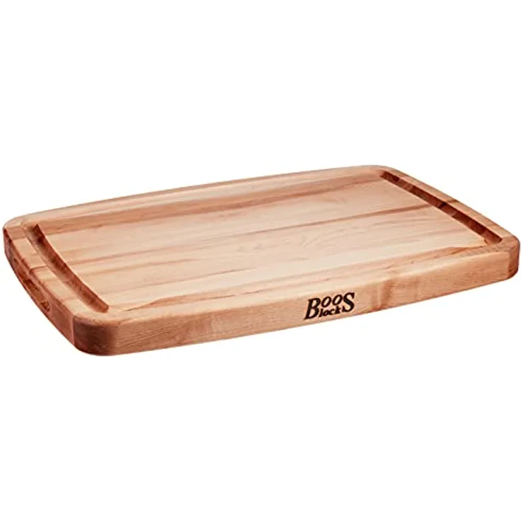 BoosBlocks CB1050-1M2014150 Schneidebrett, Ahornholz, helles Holz mit leichtem Rotbraunstich, 51cm x 36cm x 4cm