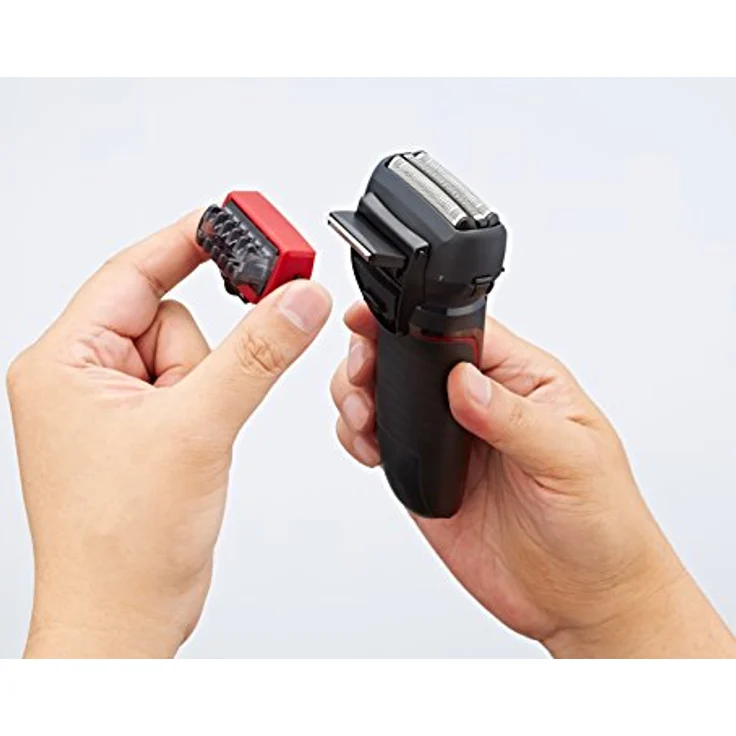 Panasonic ES-LL41 Hybrid Herren Rasierer, 3in1 Herren Rasierer zum Rasieren, Trimmen und Stylen, 2 Aufsätze, schwarz – Bild 4