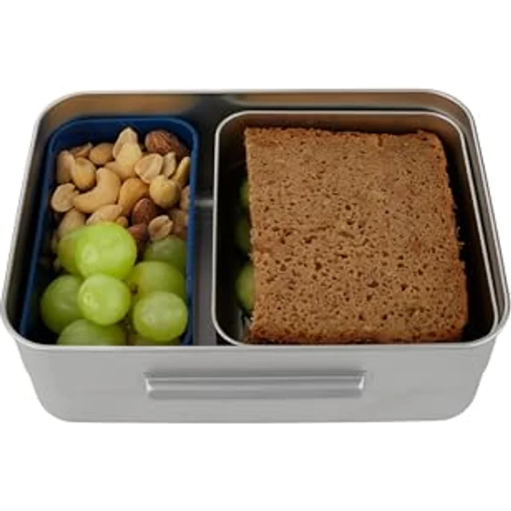 ergobag Lunchbox Edelstahl Brotdosen Set, 2er-Set aus kleiner und großer Dose, 100% BPA-frei, mit hübschen Motiven – Bild 4