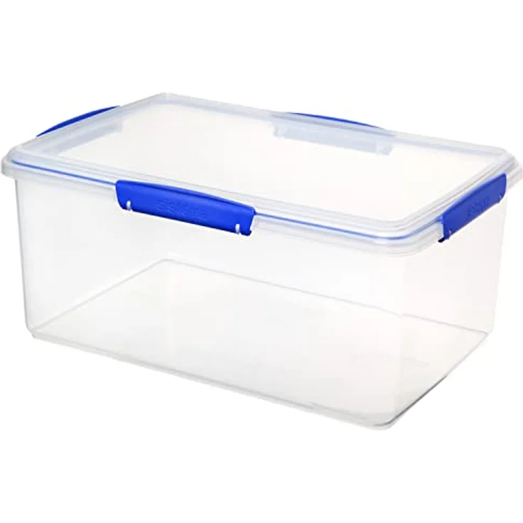Sistema 1880 Vorratsbox Klip-it 9,67l, Plastik, Transparent-Blau, 16 x 36 x 24 cm – Bild 2