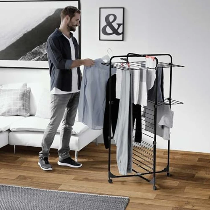 Vileda Wäscheständer Vileda Mixer 3 Ultimate, Wäscheständer, Schwarz – Bild 4