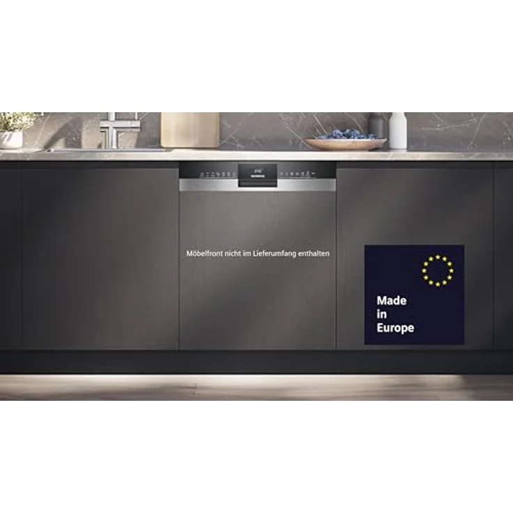 Siemens SN53ES06VE Smarter Geschirrspüler, Teilintegrierte Spülmaschine, 60 cm, WiFi-fähig, varioSpeed Plus, autoOpen dry, varioFlex-Korb, programmDownload – Bild 2