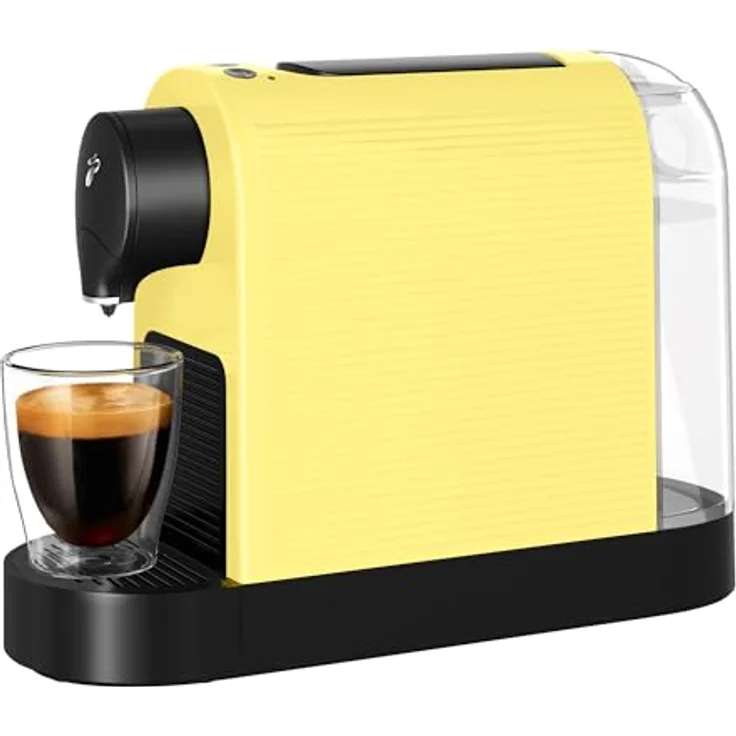Tchibo Cafissimo „Pure plus“ Kapselmaschine, 0,8l, 1250 Watt, für Caffè Crema und Espresso, Limited Edition Lemon Splash – Bild 1