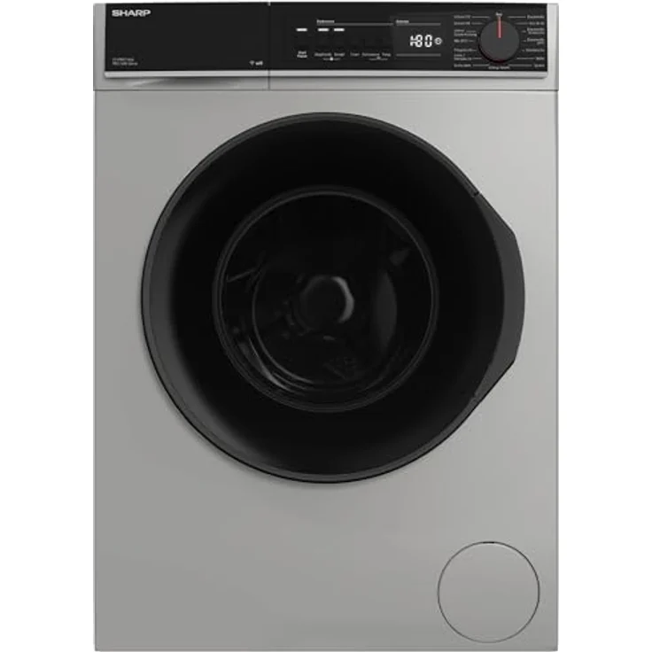 Sharp ES-PRO714SA-DE Waschmaschine, 7kg, 1400 U/min, Silber, SoftTouch-Bedienung, AquaStop, 15 Programme, AllergySmart – Bild 4