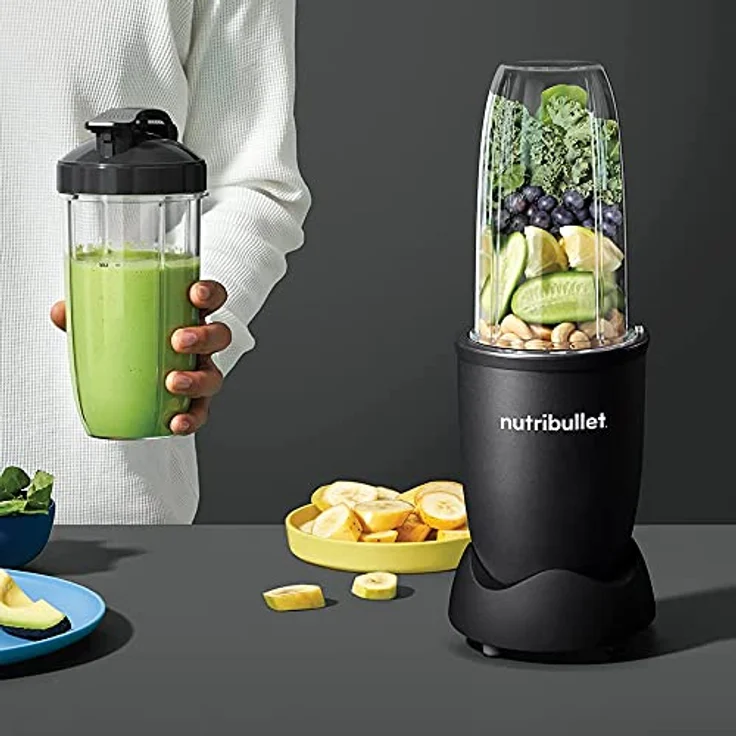 NutriBullet PRO Exclusive Zwart, Standmixer mit 900-Watt-Motor und Edelstahlklingen, Schwarz – Bild 4