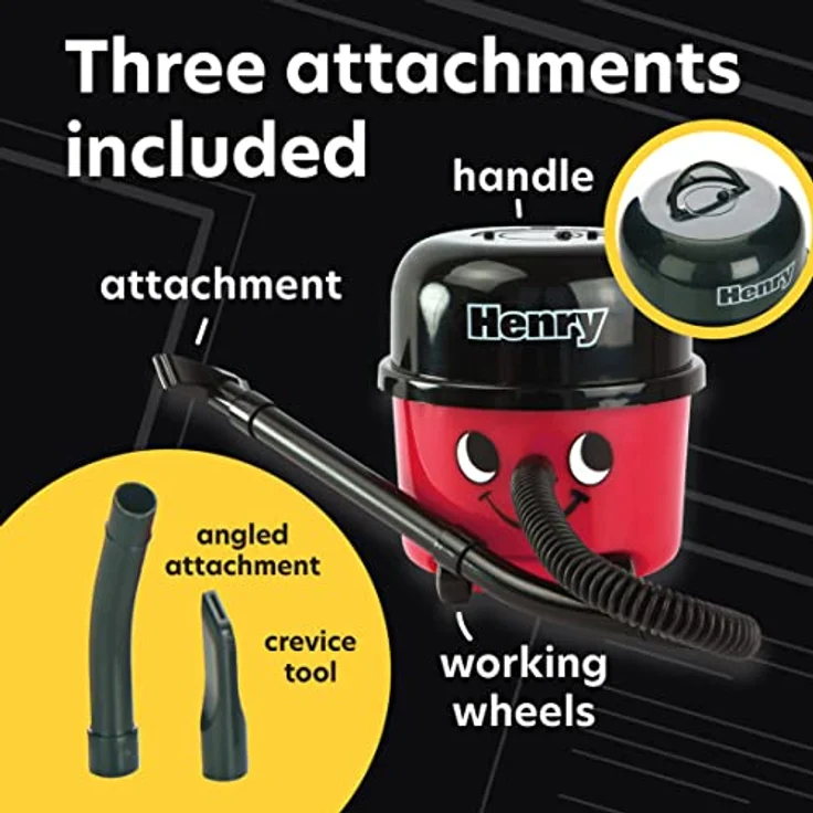 Paladone Flashpoint AG Henry Hoover Schreibtisch Vakuum-Neuheit Desktop-Reiniger, Rot – Bild 3