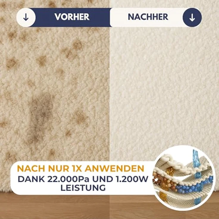 Albatros Waschsauger Hydro 7500 + 2 Liter Teppich-Polster Shampoo – Bild 7