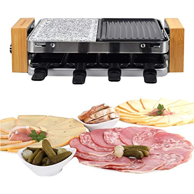 Syntrox Germany Chef-Grill RAC-1500W Lugano Raclette, 1500 Watt - Preisvergleich – Bild 3