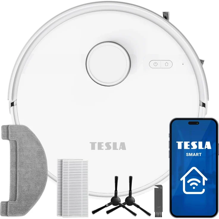 TESLA RoboStar iQ660, Roboterstaubsauger 2in1 mit 13.000 Pa Saugkraft, 360° LiDAR-Navigation und HEPA H13-Filter, für alle Bodenarten