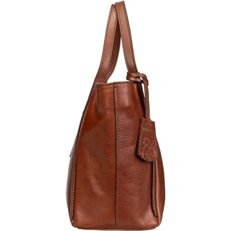Burkely Umhängetasche, Klassische Schultertasche mit verstellbarem Schulterriemen, Braun – Bild 4