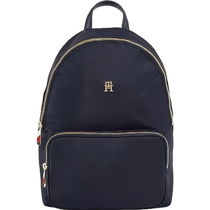 Tommy Hilfiger Emblem Umhängetasche, 21 cm, polyurethan, space blue – Bild 1