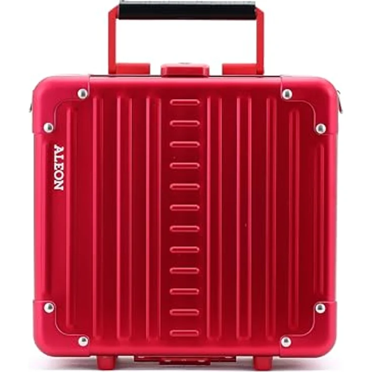 Aleon Diversity Beauty Case 10" Rot, aus Flugzeugaluminium mit wasserdichter Gummidichtung – Bild 3