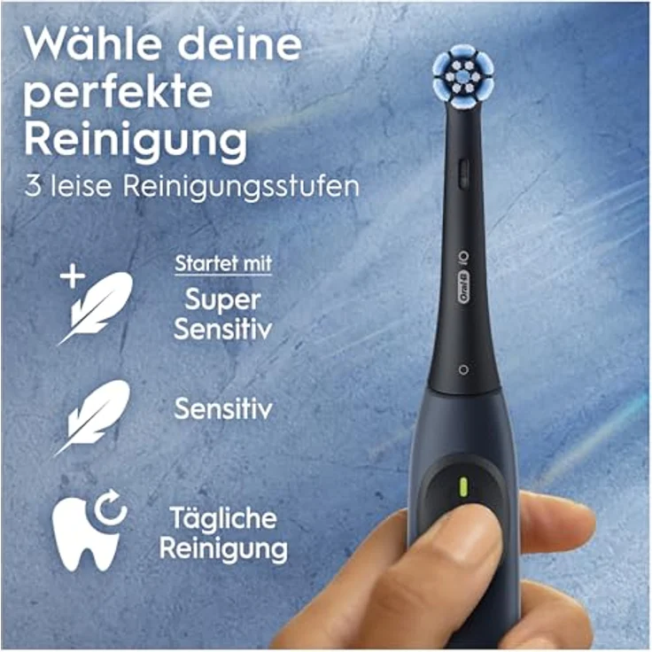 Oral-B iO Series 2 Elektrische Zahnbürste/Electric Toothbrush, 3 Putzmodi, Magnet-Technologie, Ocean Blue – Bild 3