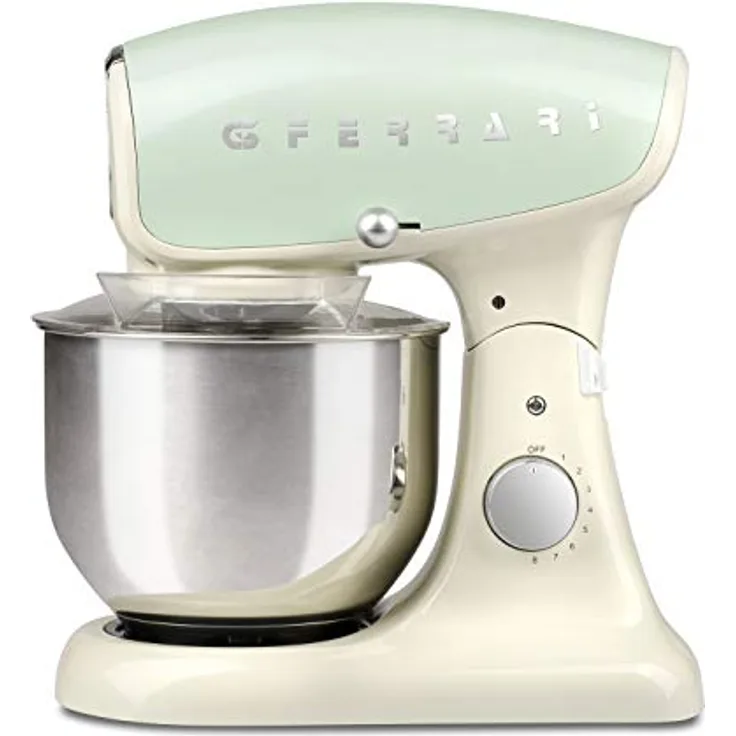 G3 Ferrari G20075 Knetmaschine Deluxe professionell, 5,2 Liter, 1200 W, Creme