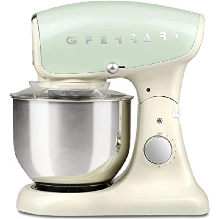 G3 Ferrari G20075 Knetmaschine Deluxe professionell, 5,2 Liter, 1200 W, Creme – Bild 1