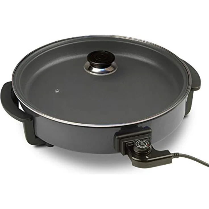 Silva-Homeline PPF 1503A Partypfanne mit Glasdeckel zum Kochen, Braten, Dünsten, Auftauen und Warmhalten, Ø 32 cm, 1500 W – Bild 4