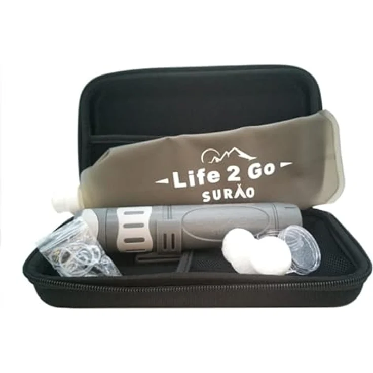 SURAO Surao Life 2 Go Wasserfilter Basic, antiviral, 600 ml, BPA frei – Bild 2