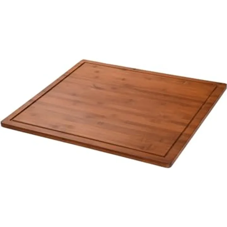 Kesper XXL Schneide- und Abdeckplatte 56 x 50 x 4 cm aus FSC Bambus in Dunkelbraun, ideal als Herdabdeckung oder Backbrett