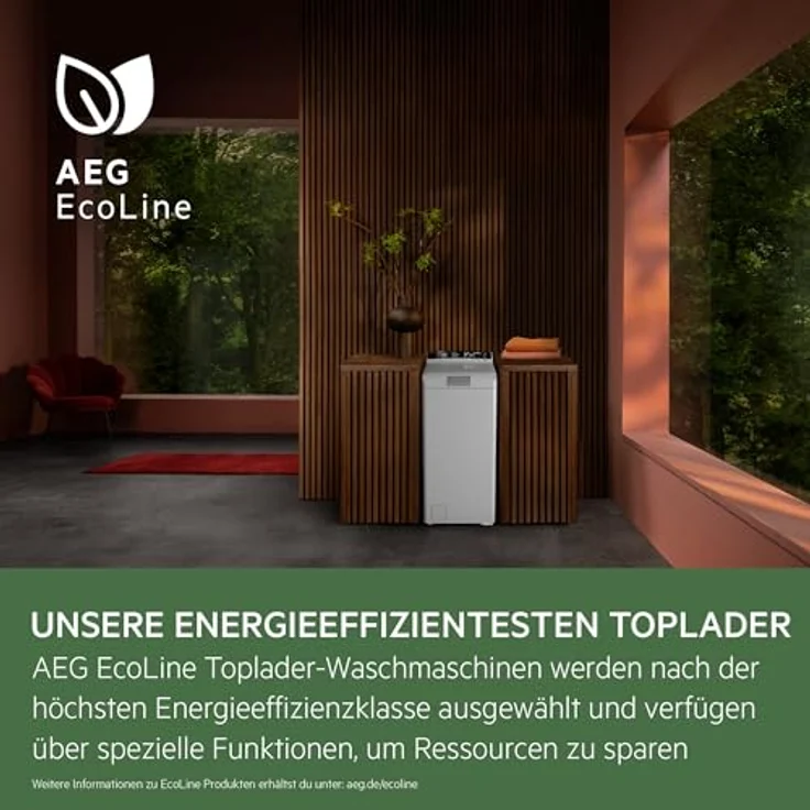 AEG LTR6A61260 Waschmaschine Toplader / Serie 6000 mit ProSense / 6,0 kg / Leise / Mengenautomatik / Nachlegefunktion / Wasserstopp / 1200 U/min – Bild 3
