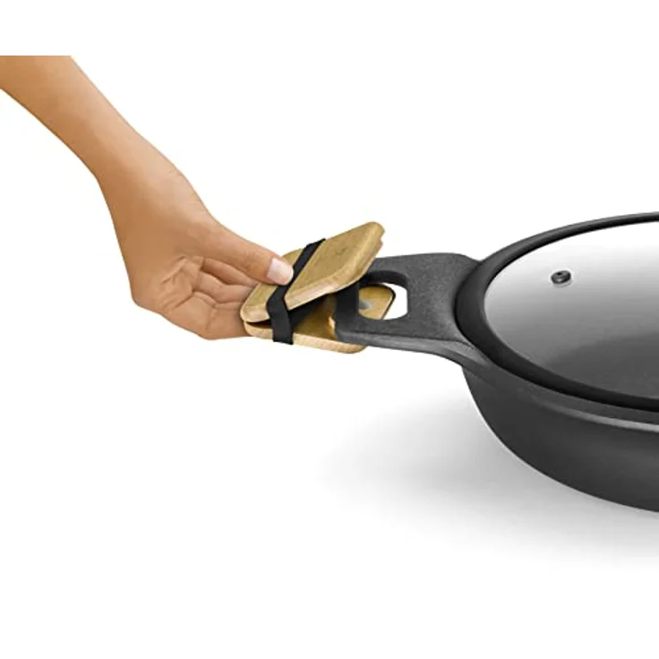 BRA Market Niedriger Kochtopf 36 cm, Aluminiumguss mit Antihaftbeschichtung, PFOA-frei, für alle Herdarten geeignet, 7 Liter Fassungsvermögen – Bild 4