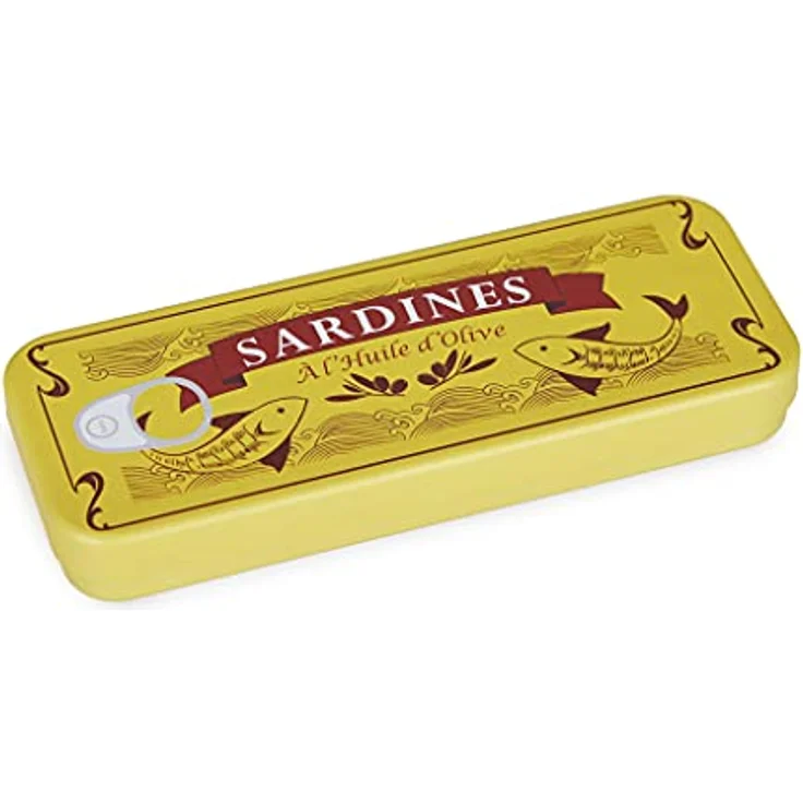 Balvi Korkenzieher Sardines Blau, Flaschenöffner in Metallschachtel aus Blech – Bild 4