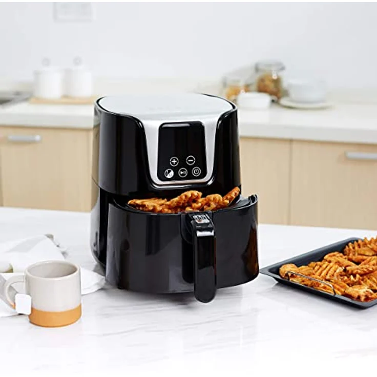 AmazonBasics ? Heißluftfritteuse, kompakt, 3 l, multifunktional, digital – Bild 3