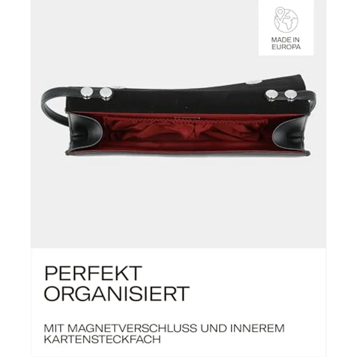Picard Auguri, Handtasche in Schwarz für besondere Anlässe, elegant und trendig – Bild 4