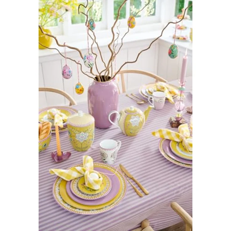 PIP STUDIO Lily&Lotus Yellow Aufbewahrungsdose, 1,5l Porzellan mit klassischem Muster – Bild 5