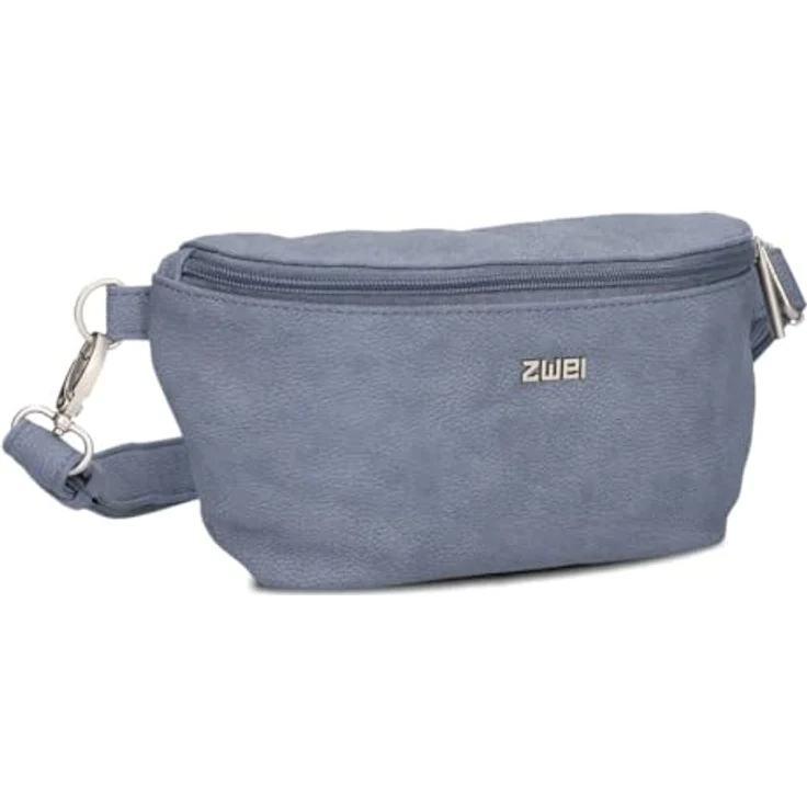 Zwei Mademoiselle.M Gürteltasche 25 cm, grau, 100% Polyurethan, kompakte Umhängetasche – Bild 1