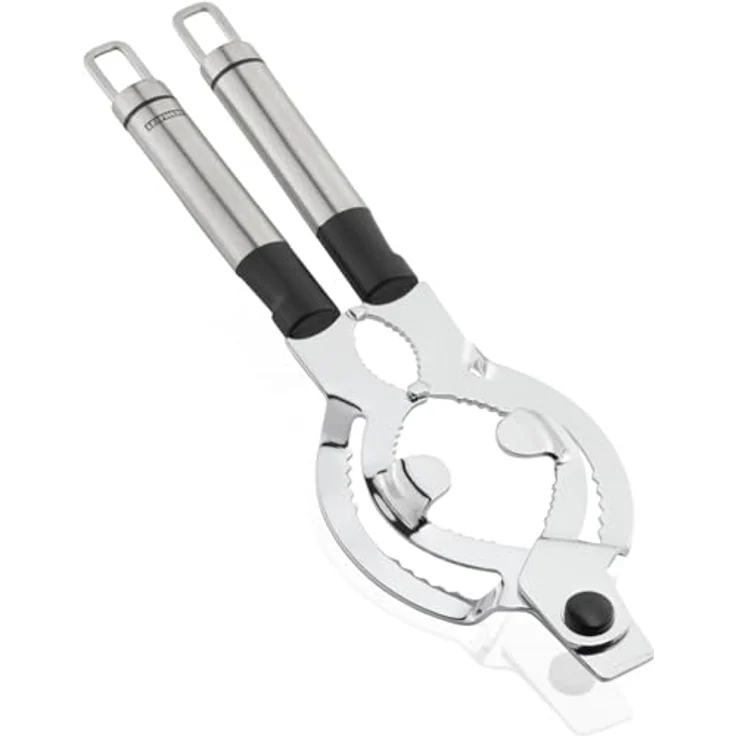 Leifheit Deckelöffner ProLine-Serie, für Gläser oder Flaschen, Flaschenöffner aus hochwertigem Edelstahl, inklusive leicht bedienbaren Kapselheber und praktischer Aufhängeöse, Gläseröffner, silber – Bild 2