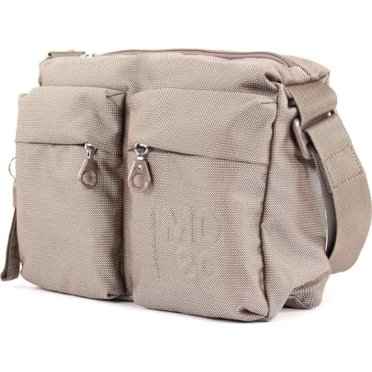 Mandarina Duck Umhängetasche 29 cm, grau, 100% Polyester, 24 cm x 9 cm x 29 cm – Bild 2