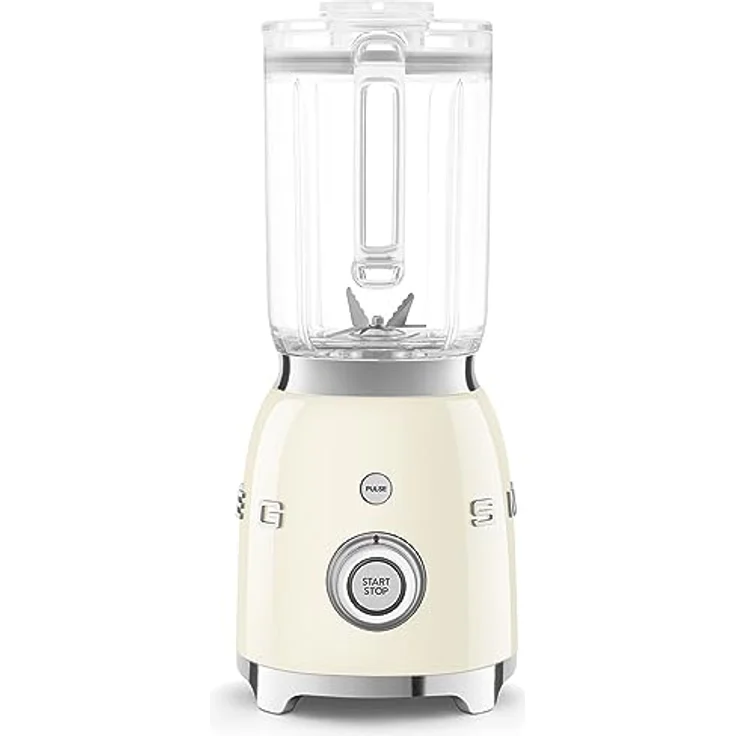 Smeg BLF03CREU Standmixer in 50's Style, 800 Watt, 1,5 Liter, 4 Geschwindigkeiten, 4 Programme, Aluminium-Druckguss, creme, Serie: – Bild 2