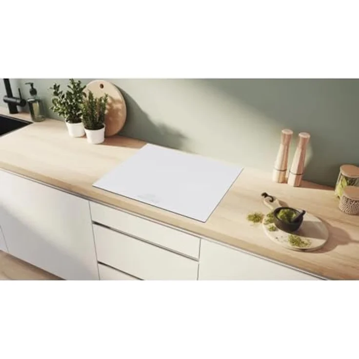 Bosch Hausgeräte Bosch PIF612BB1E Induction Hob, Number of burners/cooking zones 4, Without frame, Width 60 cm, White, Kochfeld, Weiss – Bild 4