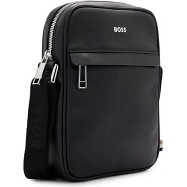 BOSS Umhängetasche Zair Ns Zip - Leder 21 cm, schwarz – Bild 2
